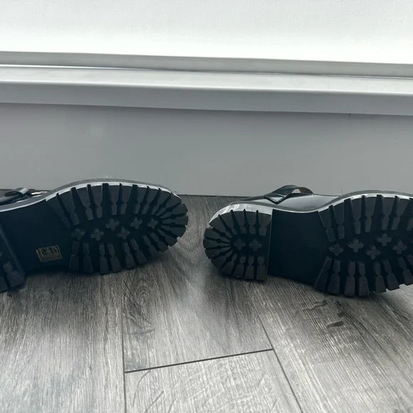 Proenza Schouler Lug Sole Mary Janes in Spazzolato Leather - Picture 4 of 8